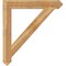 Ekena Millwork Traditional Arts & Crafts Rough Sawn Bracket, Western Red Cedar, 6"W x 44"D x 48"H BKT06X44X48TRA03RWR - alternate 4